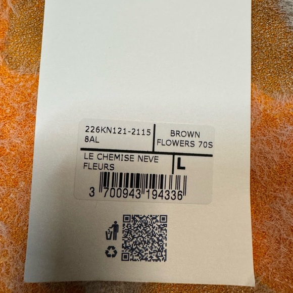 BNWT Jacquemus Le Chemise Neve Fleurs Heavyweight Cardigan Unisex Large $950 - Picture 12 of 13